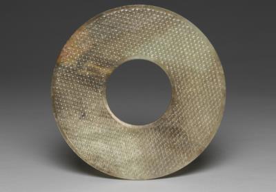 图片[3]-Jade bi disc with rush mat pattern, Southern Song dynasty, 1127-1279 C.E.-China Archive